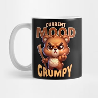 Angry Cute Bear Actual Mood Grumpy But Cute Pookie Bear Mug